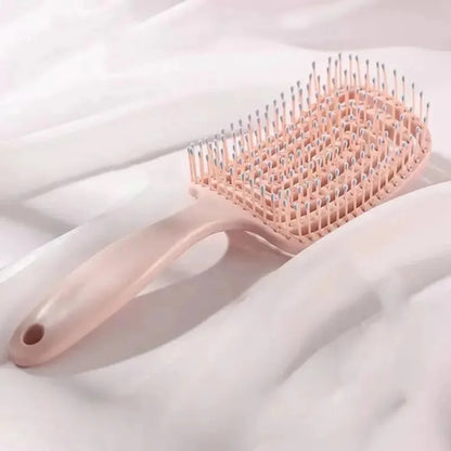 Elastic Massage Comb Hollow Out Hair Brush Scalp